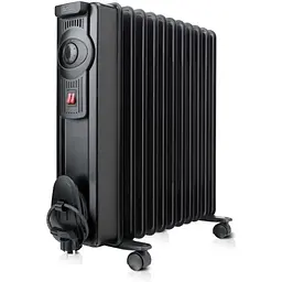 Масляний обігрівач Black+Decker 2.0 кВт площа обігріву 20 кв.м підлоговий чорний (BXRA2000E)