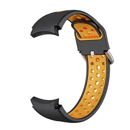Браслет Galaxy Uniq для Samsung Galaxy Watch 6 Classic 43mm 6 Classic 47mm - чорно-жовтий ширина кріплення 20мм силікон Watchbands (W40-5WB61005825) - мініатюра 2