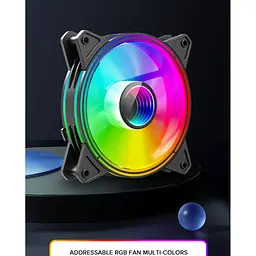 Кулер до корпусу Gamemax FN-12Rainbow-Q-Infinity - мініатюра 8