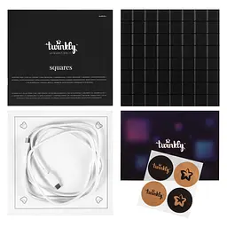 Twinkly Панель Smart LED Twinkly Squares 1 Starter RGB IP20 16х16см USB-C чорний без БЖ - мініатюра 2