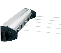 Сушарка для білизни Brabantia Pull-Out настінна висувна 22 м сріблясто-чорна (385766) - мініатюра 2