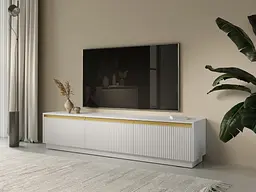Тумба під ТВ Perfect Home Роял / Royal RTV180 3-дверна Білий (PFH-091294)