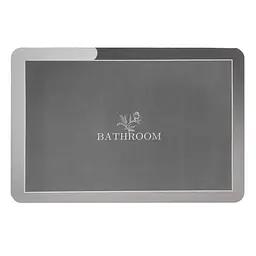 Вологопоглинаючий килимок Sticker Wall сірий Bathroom 38 x 58CM x 3MM D SW-00001563