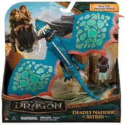 Набір Dragons Як приборкати дракона Смертельний Змійовик Буревійка 24 см та вершниця Астрід 7.5 см (SM66663/6074005) - мініатюра 8