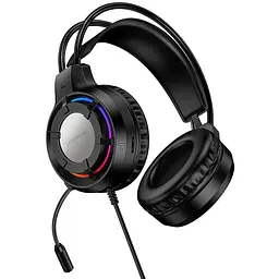 Накладні навушники Borofone BO112 Wave 3.5mm+USB Black - мініатюра 5