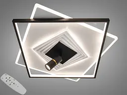 Стельова LED люстра Diasha 5535WH+BK dimmer від 12 до 18 кв.м. - мініатюра 4