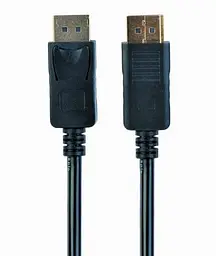 Кабель DisplayPort (M) - DisplayPort (M), 1 м, чорний, Cablexpert, V1.0, 30 Гц (CC-DP-1M)