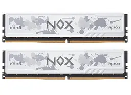 Пам'ять 16Gb x 2 (32Gb Kit) DDR5, 5600 MHz, NOX, White, 40-40-40-80, 1.25V, з радіатором Apacer teh0020296