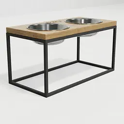 Hollky Base L — миски на підставці для середніх і великих собак (2 × 0,95 л, висота 20 см) - мініатюра 4