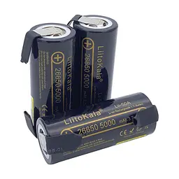 Акумулятор Li-ion LiitoKala Lii-50A 26650 5000 mAh 3.7 V під пайку - мініатюра 5