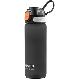 Пляшка для води Ardesto Matte 800 мл чорна (AR2281ML) - мініатюра 4