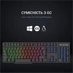 Клавіатура GamePro GK380 USB Black [111019] - мініатюра 10