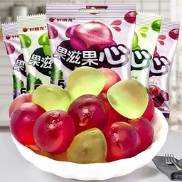 Китайські жувальні цукерки Orion Purple Grape Flavored Filled Soft Candy Виноград 17г - мініатюра 7