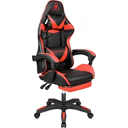 Крісло геймерське Kruger&Matz GX-150 з підставкою для ніг Red/Black - мініатюра 2