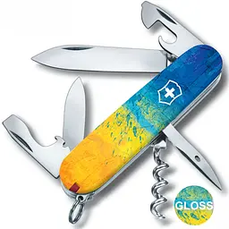 Ніж Victorinox Spartan Ukraine 91мм,12функ ,Жовто-синій малюнок - мініатюра 2