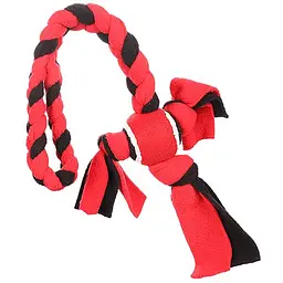 Flamingo Womas Fleece Rope With Ball фламинго вомаш веревка з м'ячем іграшка для собак 10.5 х 58 см