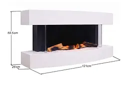 Електрокамін ArtiFlame Lofoten AF48 з 3D-ефектом полум’я, обігрівом та Wi-Fi керуванням - мініатюра 3