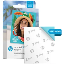 Фотопапір HP Sprocket Zink 3.5"x4.25" Глянцевий, самоклеючий, 20 листів - мініатюра 2