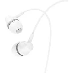 Навушники Borofone Singer універсальні earphones with microphone BM74 1.2 m Hi-Fi HD Mic білі - мініатюра 7