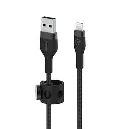 Кабель Belkin USB-A > Lightning заряджання/синхронізації 1м, плетений, силіконовий, з ремінцем на ма teh0013622 - мініатюра 7