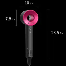 Високошвидкісний фен UFT Hairdryer із безщітковим мотором та іонною технологією і 5 насадками  - мініатюра 7