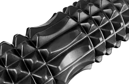 Масажний ролик EasyFit Solid Grid Roller 45 см v.2.2s чорний - мініатюра 3