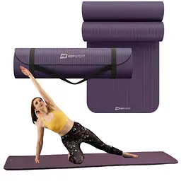 Коврик для йоги Hop-Sport HS-NB010GM NBR 1см баклажановий - мініатюра 7