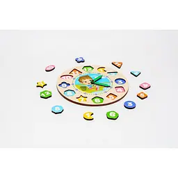 Сортер PuzzleOK Годинник Puz-22935 для хлопчиків дерев'яний - мініатюра 3