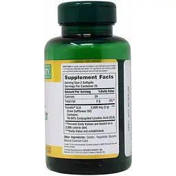 Кон'югована лінолева кислота Nature's Bounty CLA Tonalin 1000 мг 50 гелевих капсул - мініатюра 2