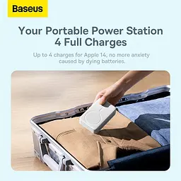 Зовнішній акумулятор Baseus Magnetic Mini Wireless Fast Charge Power Bank 20000mAh 20W White (PPCX150002) - мініатюра 10