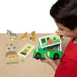 Ігровий набір Melissa&Doug магнітний Сафарі - рятувальна машина (MD30666) - мініатюра 3