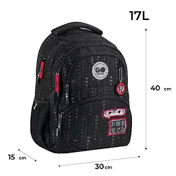 Рюкзак GoPack Education 175M-8 Anime boy Чорно-червоний (GO26-175M-8) - мініатюра 2
