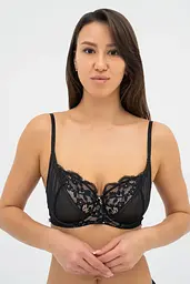 Бюстгальтер м'яка чашка KRISTINA 020 374 08 Effetto Lingerie чорний-піон 75C