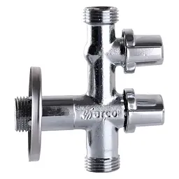 Кран кульовий кутовий подвійний Arco 1/2″х1/2″х1/2″ COMB15MAC 000019853 - мініатюра 2