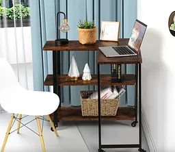 Стіл L-подібний Costway King обертовий в стилі Loft - мініатюра 13