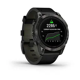 Смарт-годинник Garmin Epix Pro 2 Sapphire 47 mm Carbon G. DLC Tit. with B. Leather Band (010-02803-30) - мініатюра 3