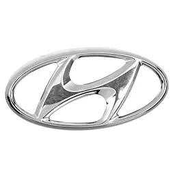 Емблема для логотипу Hyundai 170 x 85 мм пуклі велика Sonata перед 3М скотч (86300D3100) - мініатюра 2