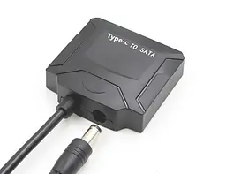 Перехідник USB 3.1 Type-C --> SATA III (F) 2.5/3.5 7+15pin з Блок живлення - мініатюра 2