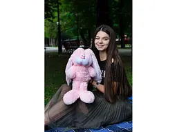 М'яка іграшка Тримішки Зайчик Тотті 45 см рожевий