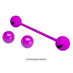 Вагінальні кульки Pretty Love Kegel Ball III, 18.6 см, фіолетовий - мініатюра 2