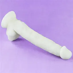 Неоновий фалоімітатор LoveToy Lumino Play 26.9 см блакитний - мініатюра 14