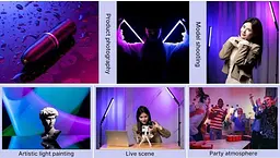 Відеосвітло Ulanzi VL119 RGB Tube Light Handheld LED Video Light Wand (VL119 RGB 2907) Чорний - мініатюра 3