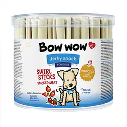 Ласощі для собак Bow wow палички вялені Копчене м'ясо 12 см (55 шт/уп)