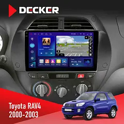 Штатна магнітола Toyota RAV4 2000-2003 Decker D9-009 4x64, DSP, 4G, 2k Decker (НФ-00009093)