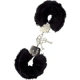 Наручники з хутром Dreamtoys Easytoys Furry чорний