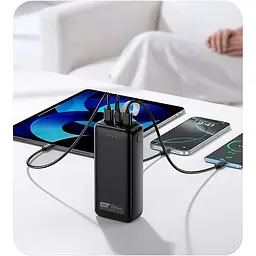 Зовнішній акумулятор Hoco DB130A Tridentis 30000mAh 30W Black [168598] - мініатюра 7