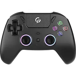 Геймпад GamePro GPS20B 2.4G/BT 5.1/USB бездротовий Switch/PC/PS/iOS/Android RGB Black (GPS20B)