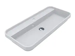 Умивальник Miraggio OCEAN 900 (8814008) Miramarble, Глянцева, Накладний/Врізний, Білий