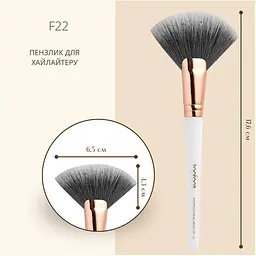 Пензлик косметичний TopFace PT901 F22 для хайлайтеру - мініатюра 2