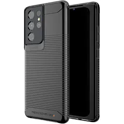 Оригнальний протиударний силіконовий чохол Gear4 Havana D3O для Samsung Galaxy S21 Ultra 5G (6.8") Smoke - мініатюра 10